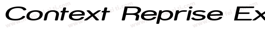 Context Reprise Expanded SSi Expanded Italic字体转换